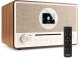 Audizio Lucca stereofoniczne radio DAB z CD, radiem internetowym, BT, MP3 - brązowe one size 1