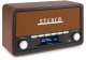 Przenośne radio Audizio Foggia stereo z budzikiem DAB+ FM- 50W - brązowy one size 3