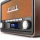 Przenośne radio Audizio Foggia stereo z budzikiem DAB+ FM- 50W - brązowy one size 8