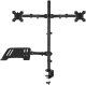 Podwójne ramię do monitora 13"-32" z podstawką na laptop CMA20L Audizio one size 2
