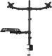 Podwójne ramię do monitora 13"-32" z podstawką na laptop CMA20L Audizio one size 3