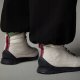 Buty lifestyle damskie The North Face Back-To-Berkeley IV Leather WP - white dune/tnf black 5