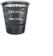 Šiukšlių dėžė 10 l., juoda, plastikinė, su skylutėmis 1