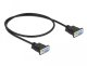 DELOCK Seriell Kabel RS-232 Sub-D9 Buchse zu Buchse Nullmodemmit sch malem Steckergeh�use 0,5m 1