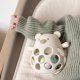 NATTOU Silicone Bear rattle with a ball beige 1