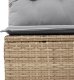 Sofa ogrodowa vidaXL 6-elementowa z poduszkami beżowy poli rattan 3