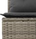 Zestaw 9-elementowy sofa ogrodowa z poduszkami szary polirattan acacia 3