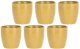 Zestaw 6 filiżanek espresso 100ml porcelana żółte Rose & Tulipani 1