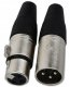 Roxtone komplet XP3FM 3 pin wtyk XLR męski nakablowy, 3 pin gniazdo XLR żeńskie nakablowe 5