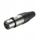 Roxtone komplet XP3FM 3 pin wtyk XLR męski nakablowy, 3 pin gniazdo XLR żeńskie nakablowe 8
