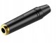 Gniazdo Jack stereo 6.3mm na kabel Roxtone RJ3FPP-BG 1