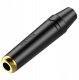 Gniazdo Jack stereo 6.3mm na kabel Roxtone RJ3FPP-BG 6