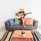 Zestaw: Gitara klasyczna 4/4 39" kolor naturalny GKS39NAT Golden Guitar+ pokrowiec tuner struny kostki one size 21