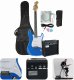 Gitara elektryczna - kompletny zestaw - Golden Guitar STEG-20 Niebieska Stratocaster one size 1