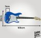 Gitara elektryczna - kompletny zestaw - Golden Guitar STEG-20 Niebieska Stratocaster one size 35