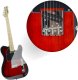 Gitara elektryczna - kompletny zestaw -Golden Guitar TEEG-30 Czarno-czerwona Telecaster one size 8