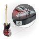 Gitara elektryczna - kompletny zestaw -Golden Guitar TEEG-30 Czarno-czerwona Telecaster one size 9
