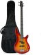Gitara basowa kompletny zestaw Wiśnia Golden Guitar PBGB-50 Wiśnia one size 22