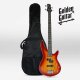Gitara basowa kompletny zestaw Wiśnia Golden Guitar PBGB-50 Wiśnia one size 3
