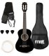 Gitara klasyczna 1/4 dla dziecka czarna SoloArt Max+ akcesoria one size 1