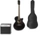 Zestaw: Gitara elektroakustyczna ShowKit Max czarna+ wzmacniacz+ akcesoria one size 1