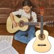 Gitara klasyczna 3/4 dla dziecka młodzieżowa SoloArt Max naturalna+ akcesoria one size 13