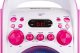 Karaoke system z CD i 2 mikrofonami SBS30P różowy one size 8