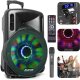 Kolumna mobilna z mikrofonem Fenton FT15LED 15" 800W one size 12
