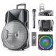 Kolumna mobilna LED 15''/38cm USB BT MIC FM PARTY-15RGB one size 1