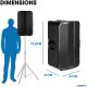 Kolumna Vonyx Kolumna aktywna 1sz 15'' 900W z Bi-Amp i DSP one size 15