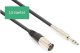 Kabel audio Vonyx XLR (m) do gniazda stereo 6,3 mm - 1,5 metra one size 1