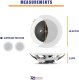 Power Dynamics Zestaw głośników sufitowych MSLP65 6" niskoprofilowych o mocy 100 W one size 11