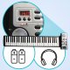 Keyboard elastyczny 61 klawiszy MIDI zwijana klawiatura one size 2