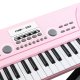 Keyboard dla dziewczynki 49 klawiszy akumulator/ mikrofon KD49P Max różowy one size 7
