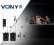 Mikrofon Vonyx Zestaw Bezprzewodowych mikrofonów Bodypack P&P UHF WM552B one size 2