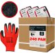 Rękawice Robocze MERCATOR Tech Red+Black Latex - 240 Par (9 - L) 13