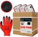 Rękawice Robocze MERCATOR Tech Red+Black Latex - 240 Par (9 - L) 2