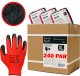 Rękawice Robocze MERCATOR Tech Red+Black Latex - 240 Par (8 - M) 15