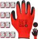 Rękawice Robocze MERCATOR Tech Red+Black Latex - 120 Par (7 - S) 1