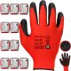 Rękawice Robocze MERCATOR Tech Red+Black Latex - 120 Par (7 - S) 11
