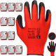Rękawice Robocze MERCATOR Tech Red+Black Latex - 120 Par (7 - S) 12