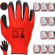 Rękawice Robocze MERCATOR Tech Red+Black Latex - 120 Par (7 - S) 3