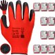 Rękawice Robocze MERCATOR Tech Red+Black Latex - 120 Par (7 - S) 4