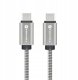 Kabel USB C do USB C Forcell F-Energy QC4.0 PD 5A 100W E-Mark Metal 2 m C239 srebrny 1