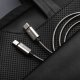 Kabel USB C do USB C Forcell F-Energy QC4.0 PD 5A 100W E-Mark Metal 2 m C239 srebrny 2