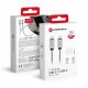 Kabel USB C do USB C Forcell F-Energy QC4.0 PD 5A 100W E-Mark Metal 2 m C239 srebrny 4
