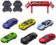 Zestaw Ciężarówka Rozkładana Z Torem Wyścigowym 6 Autek LEAN Toys 2