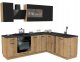 MEBLE KUCHENNE ZESTAW VARIO 240X180CM Z4 CZARNY/EVOKE BLAT DISTRICT BEZ AGD 1