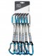 Ekspresy wspinaczkowe Climbing Technology Salto Set NY 17 cm 6-Pack - titanium/electricblue 1