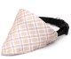 Trójkątny szalik 15x9cm chusta w kratę z obrożą 30cm dla psa lub kota 1